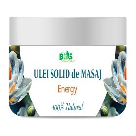 Ulei solid de masaj - Energy, benefic pentru oboseala fizica si mentala, 100% natural, 150 ml