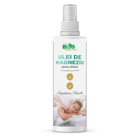 Ulei de Magneziu pentru masaj, cu musetel si portocala, 100% natural, 200 ml